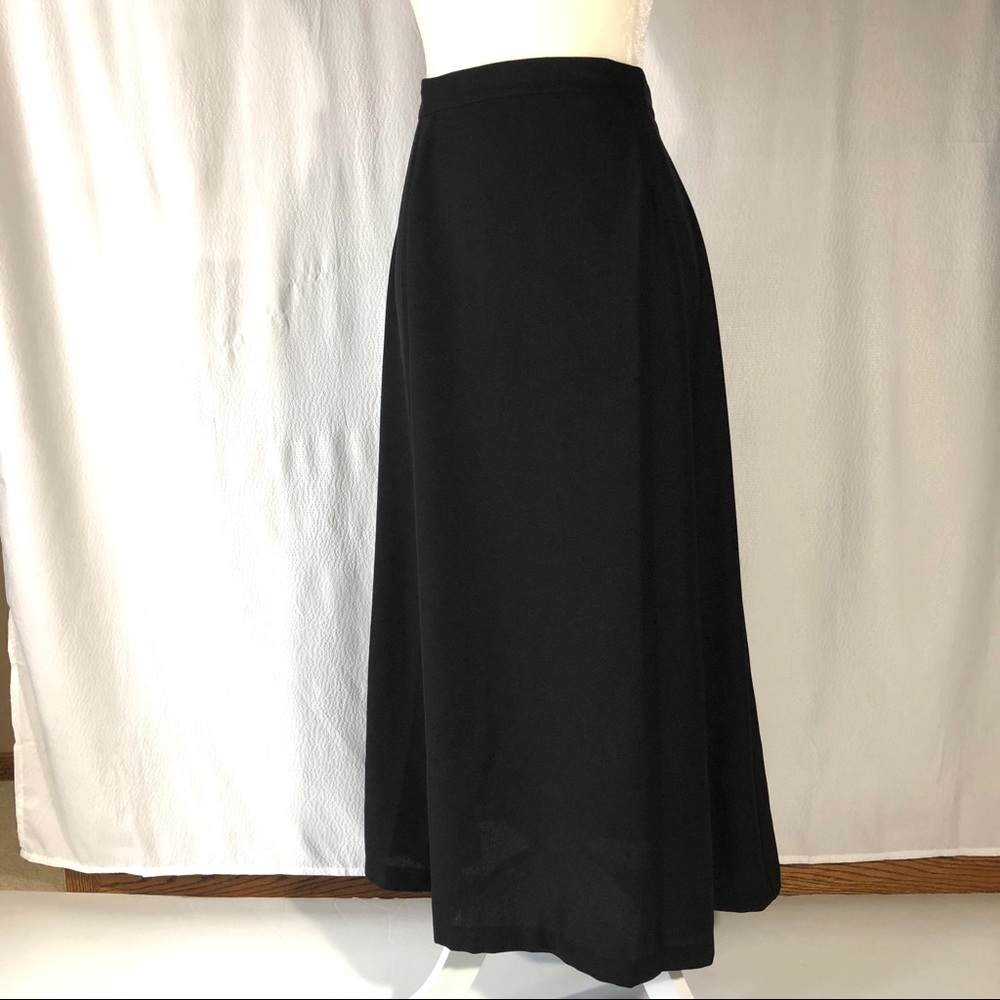 Norton McNaughton Black Semi Sheer Maxi Skirt - Picture 1 of 8